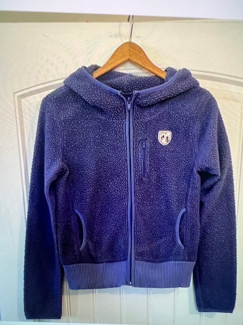 Y2 k Boucle full zip up hoodie